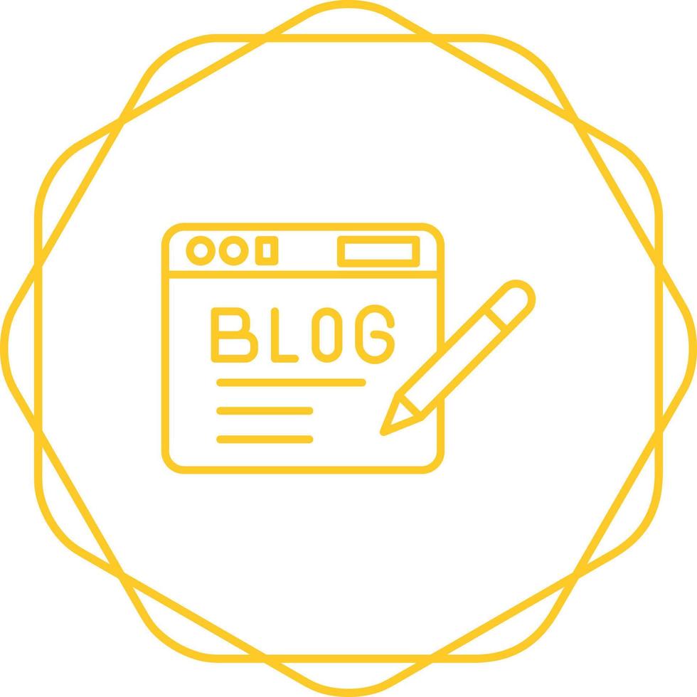 Blog Vector Icon