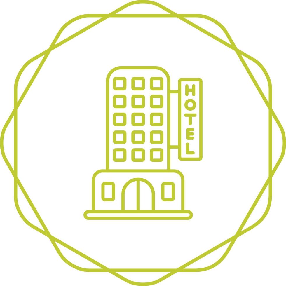 icono de vector de hotel