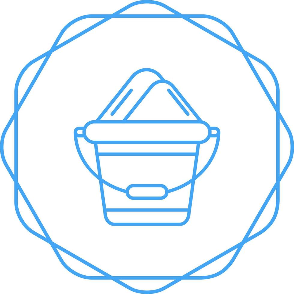 Sand Bucket Vector Icon