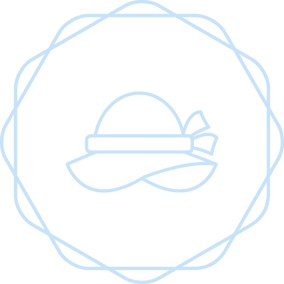 icono de vector de sombrero de pamela