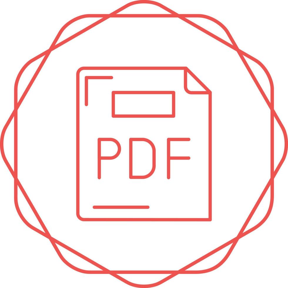 icono de vector de pdf