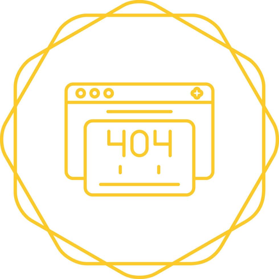 404 Error Vector Icon