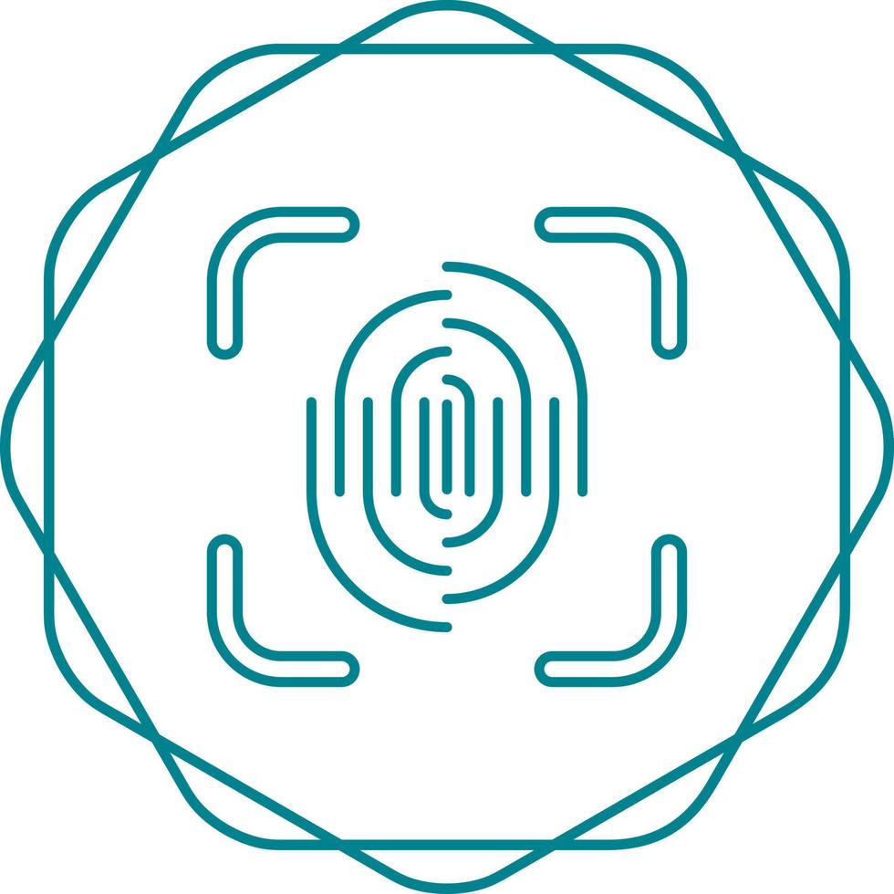 Fingerprint Vector Icon