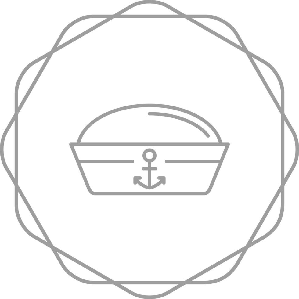 icono de vector de sombrero de marinero
