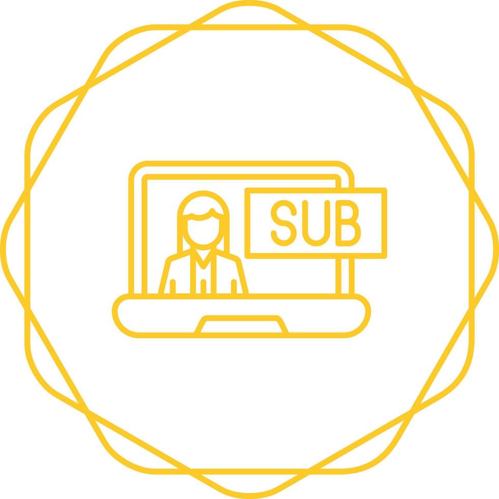 Subscriber Model Vector Icon