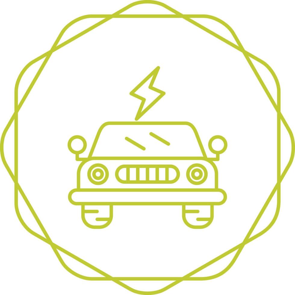 Electric Car Vector Icon