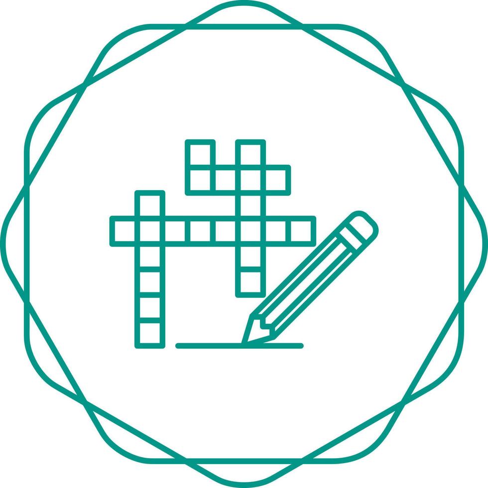 Crossword Vector Icon