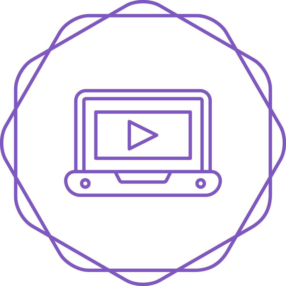 icono de vector de tutorial de vídeo