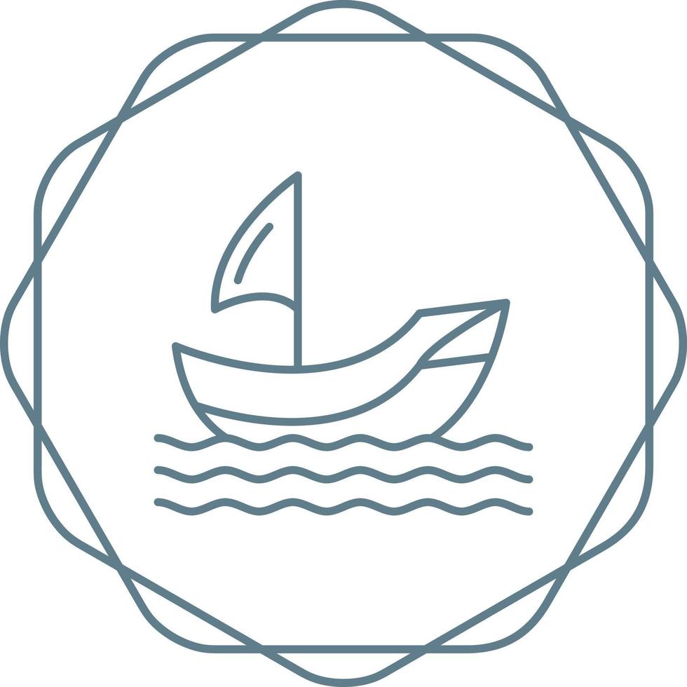 icono de vector de barco