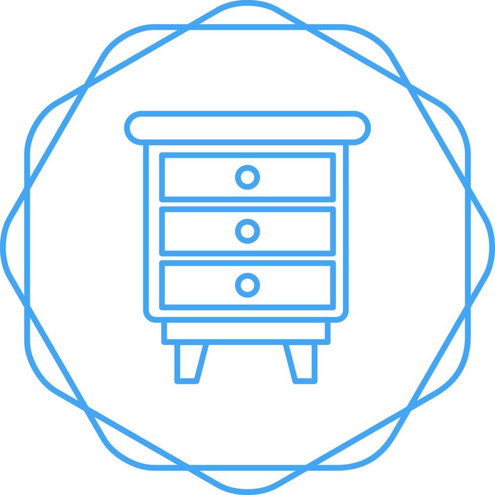 Chest Of Drawers Vector Icon