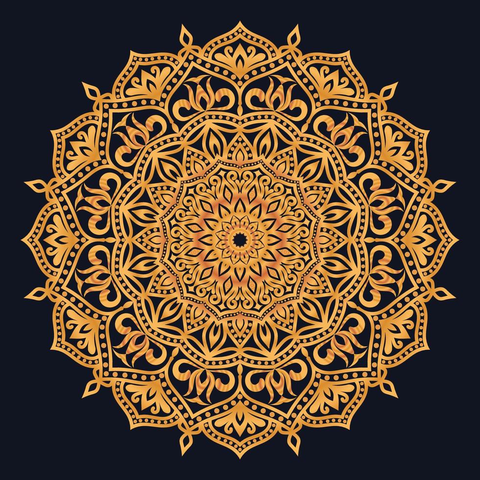 Decorative elements luxury ornament pattern gradient mandala design vector