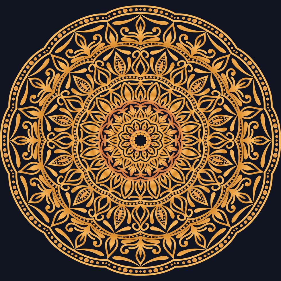 Decorative elements luxury ornament pattern gradient mandala design vector