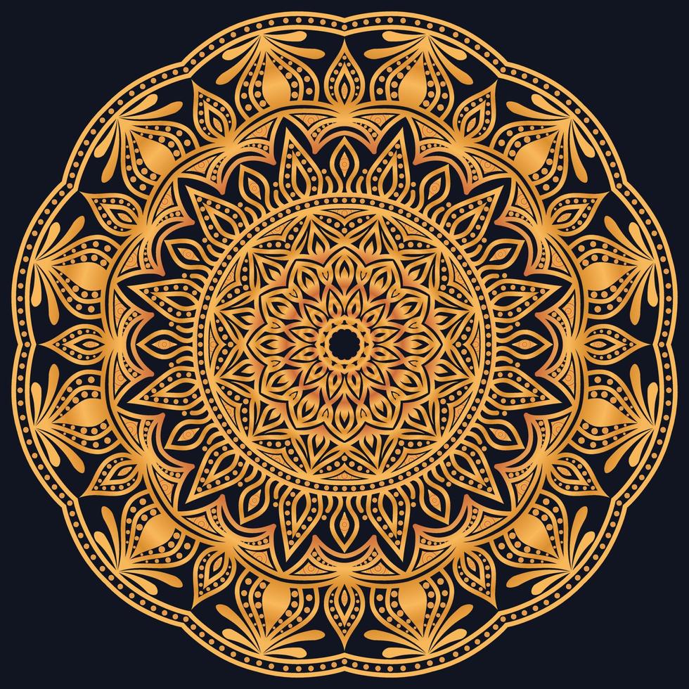 Decorative elements luxury ornament pattern gradient mandala design vector