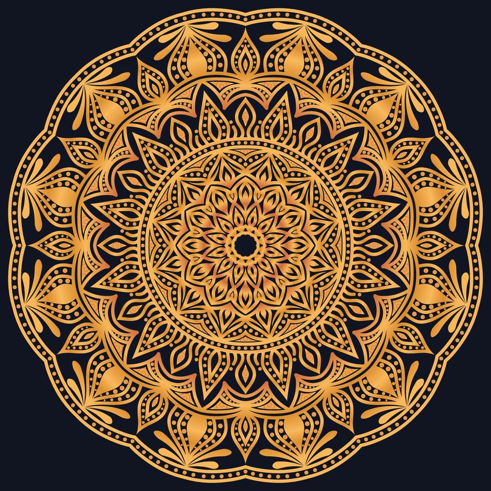 Decorative elements luxury ornament pattern gradient mandala design vector