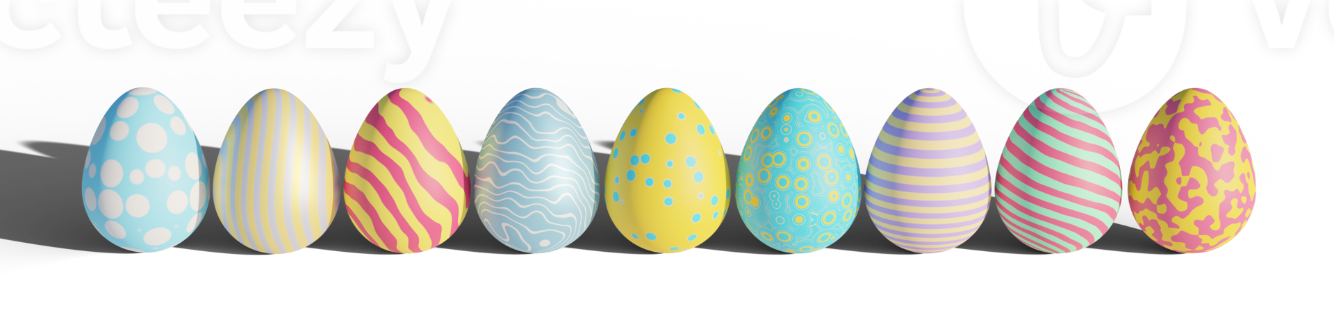 3d easter eggs 18972216 PNG