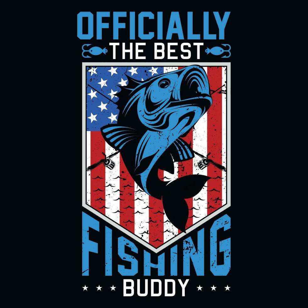 Fishing graphics tshirt design vector