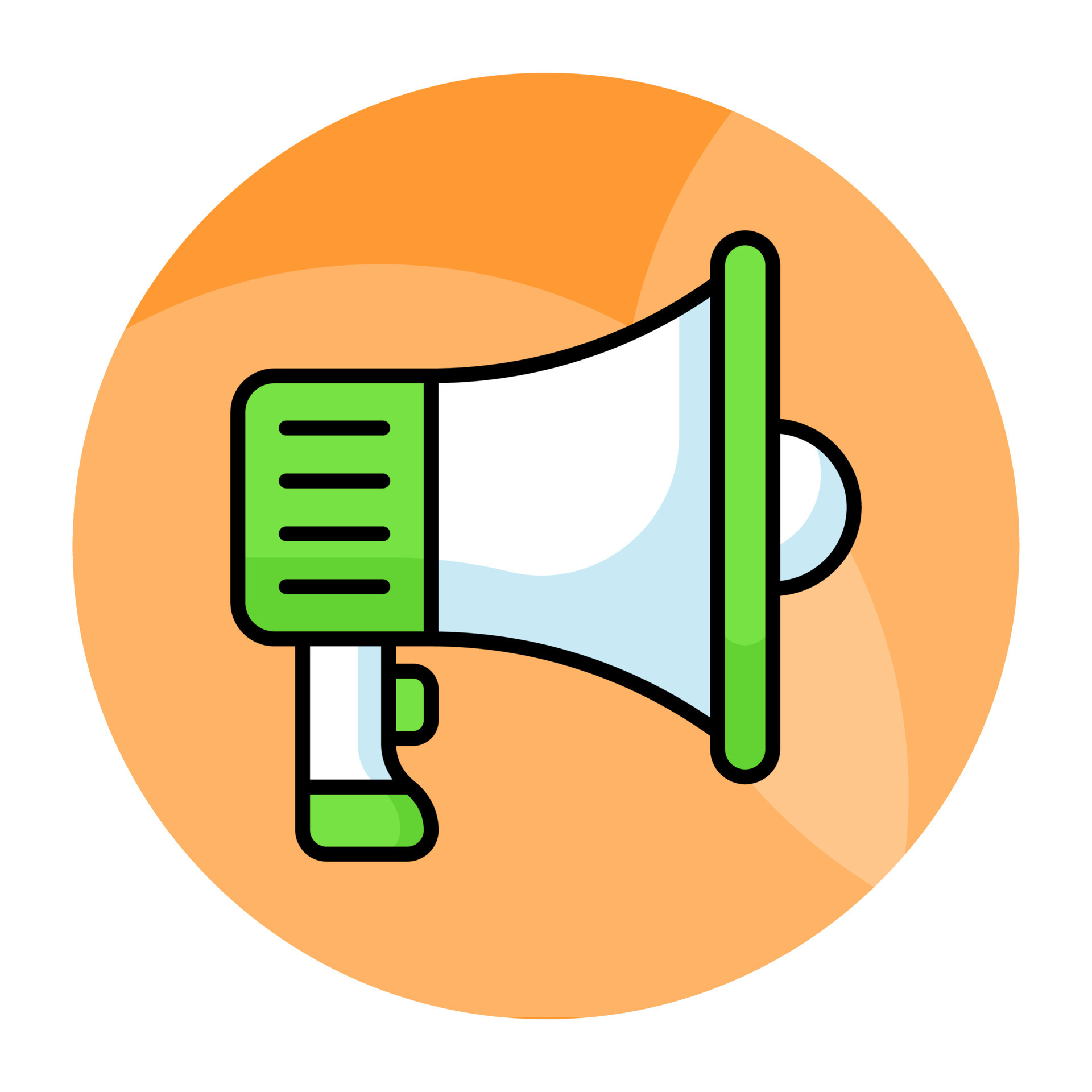 A beautiful design vector of megaphone in modern style, easy to use in