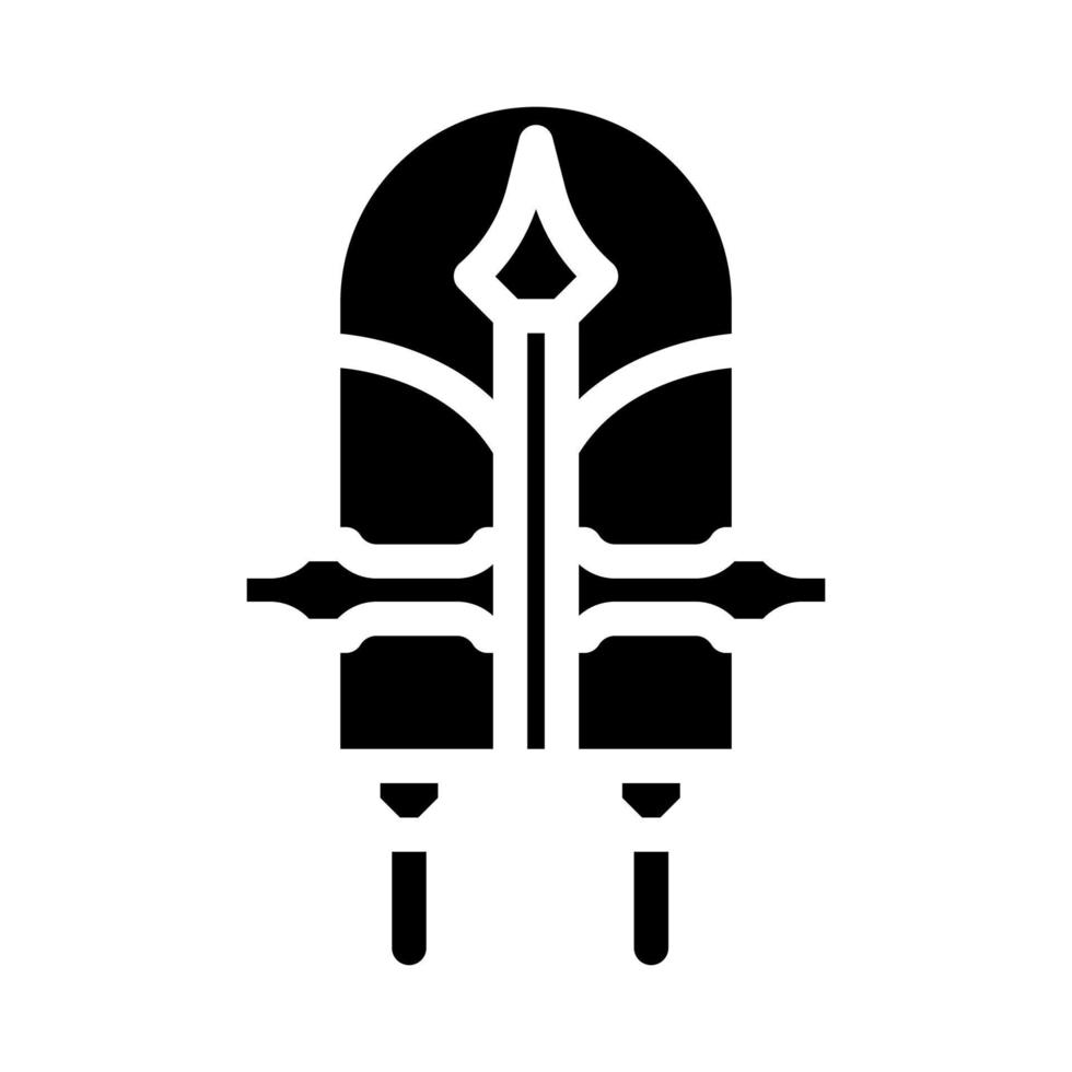 garden fence tool glyph icon vector illustration