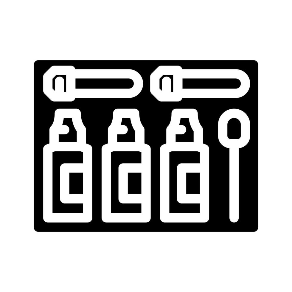 suelo prueba equipo jardín herramienta glifo icono vector ilustración