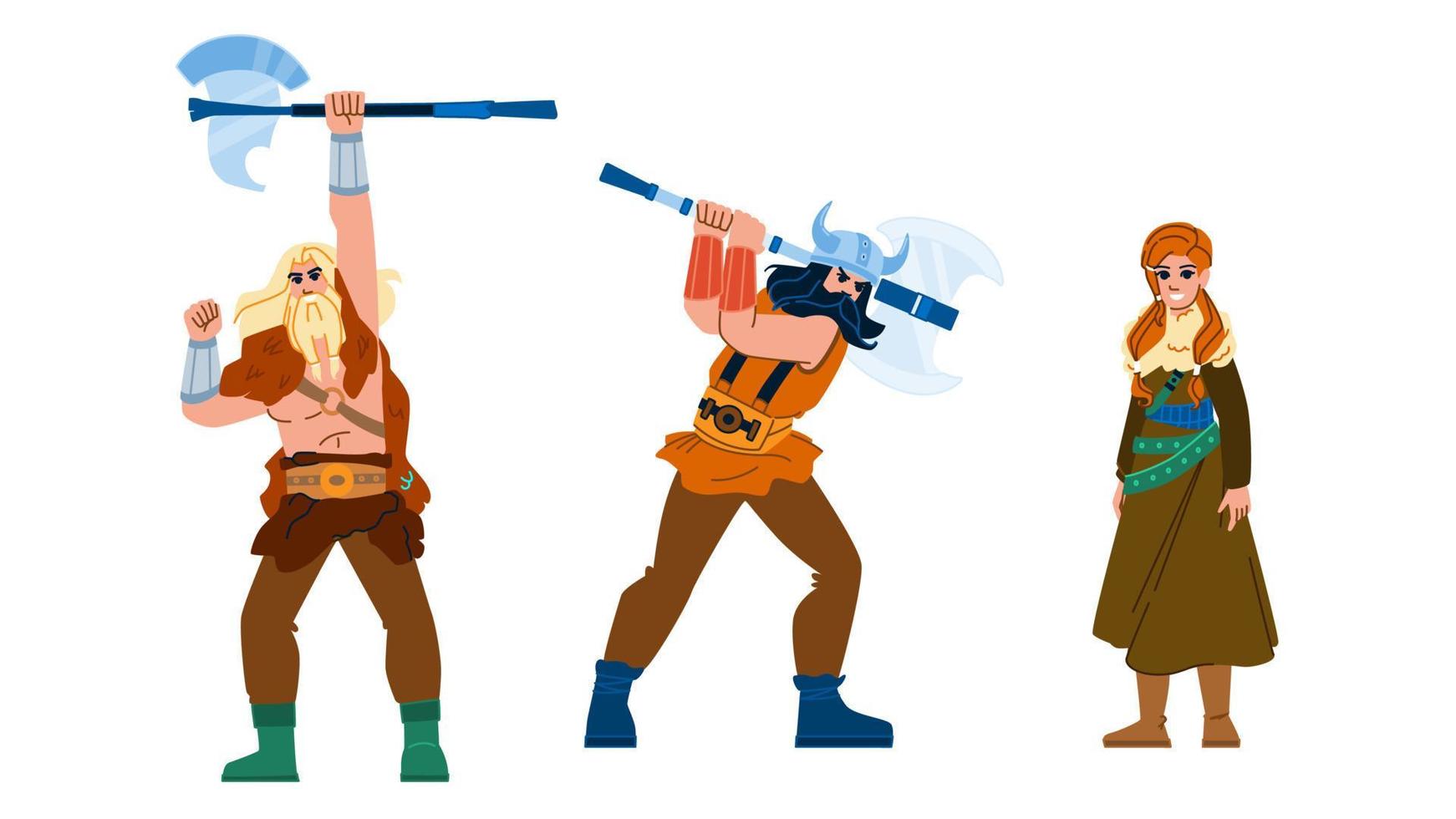 viking warrior vector