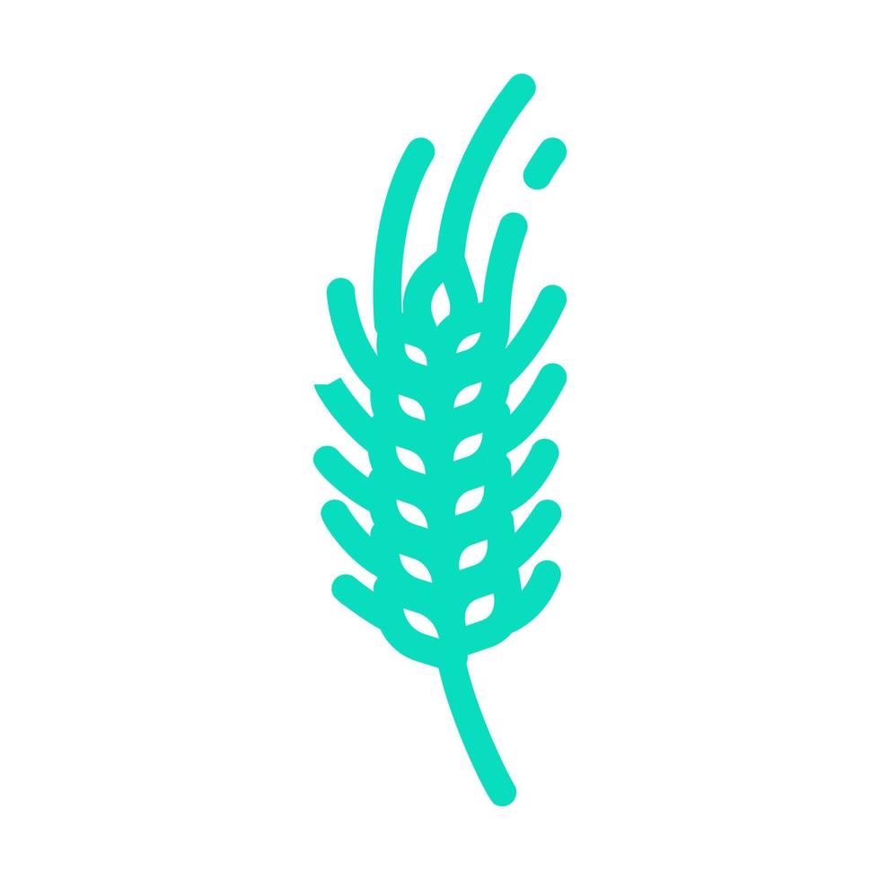 plant green wheat color icon vector illustration