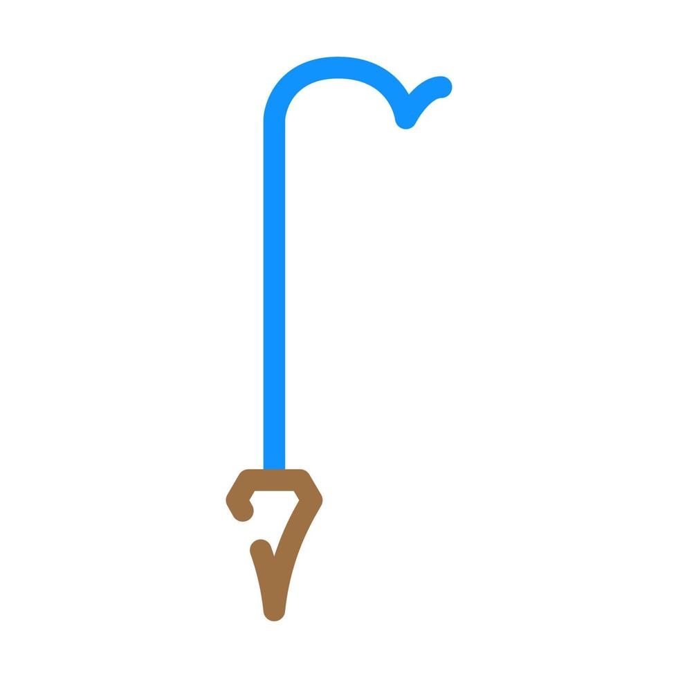 garden stakes tool color icon vector illustration