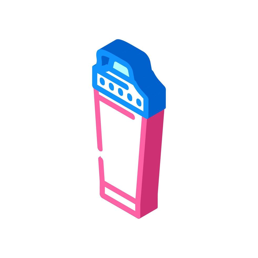 shaker smoothie drink isometric icon vector illustration