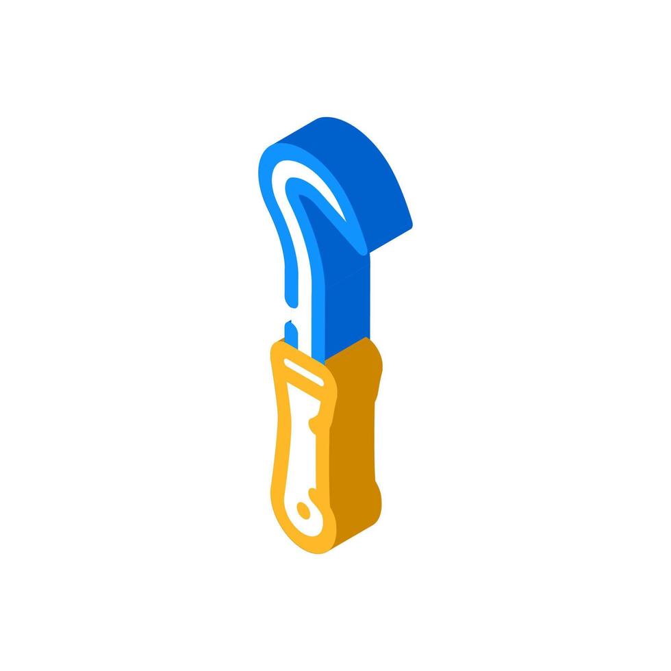 pick and hook garage tool isometric icon vector illustration