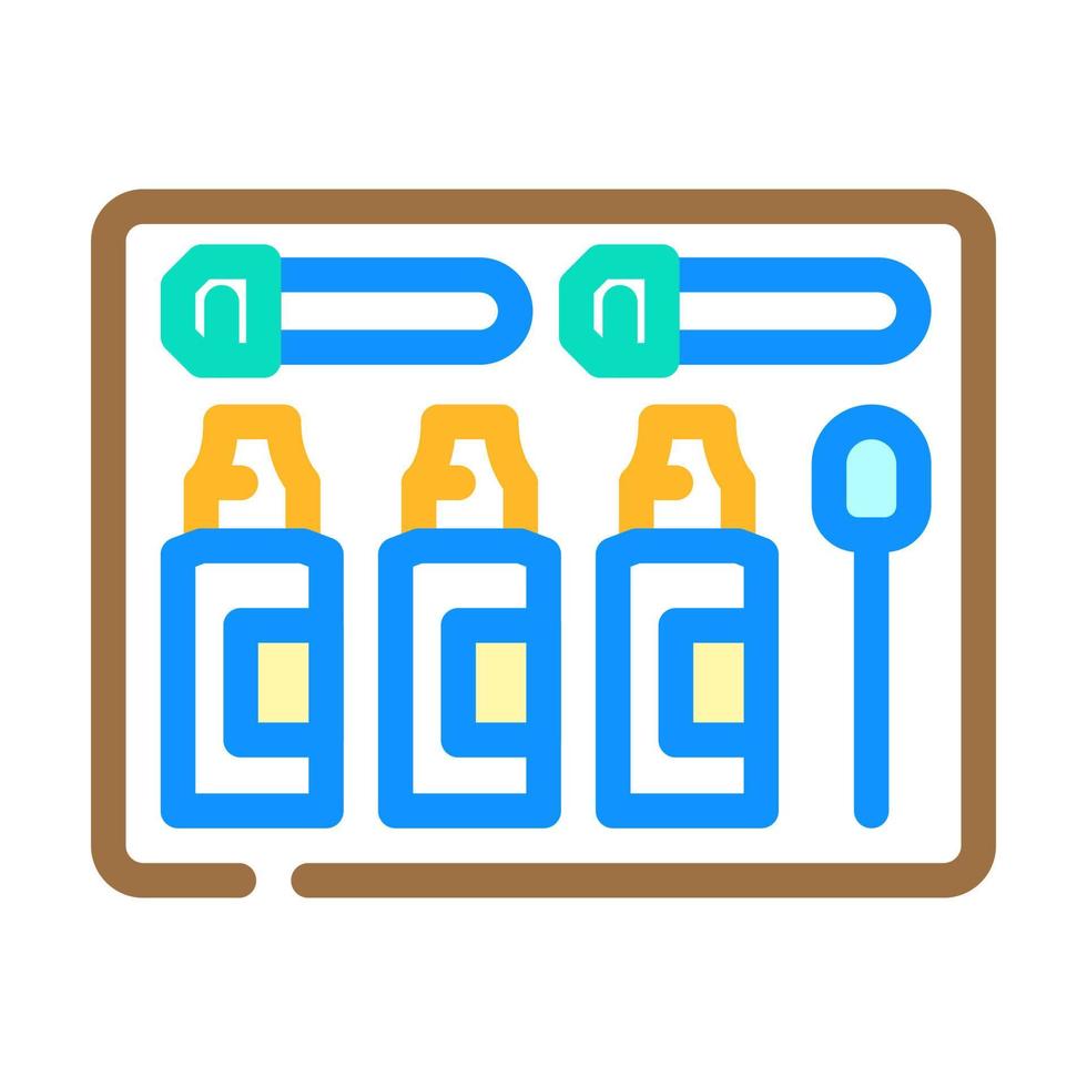 soil test kit garden tool color icon vector illustration