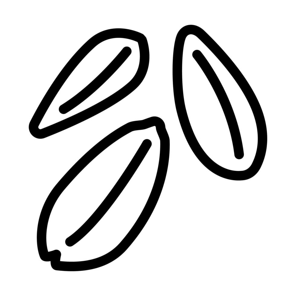 grano maduro trigo línea icono vector ilustración