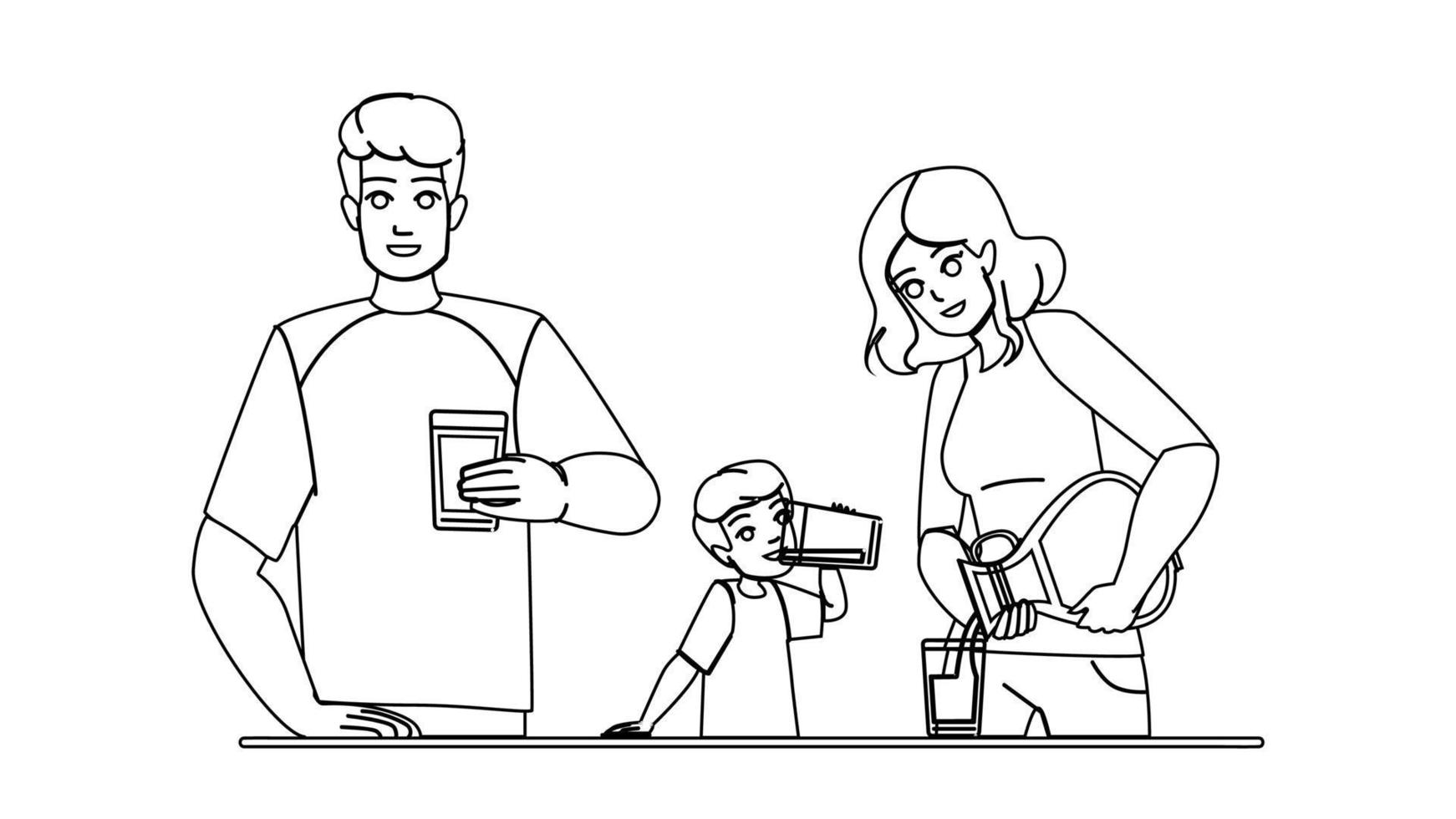 family milk vector