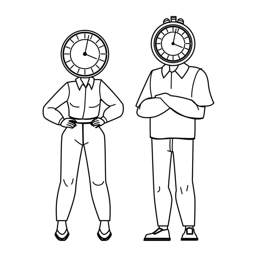 worker time management vector