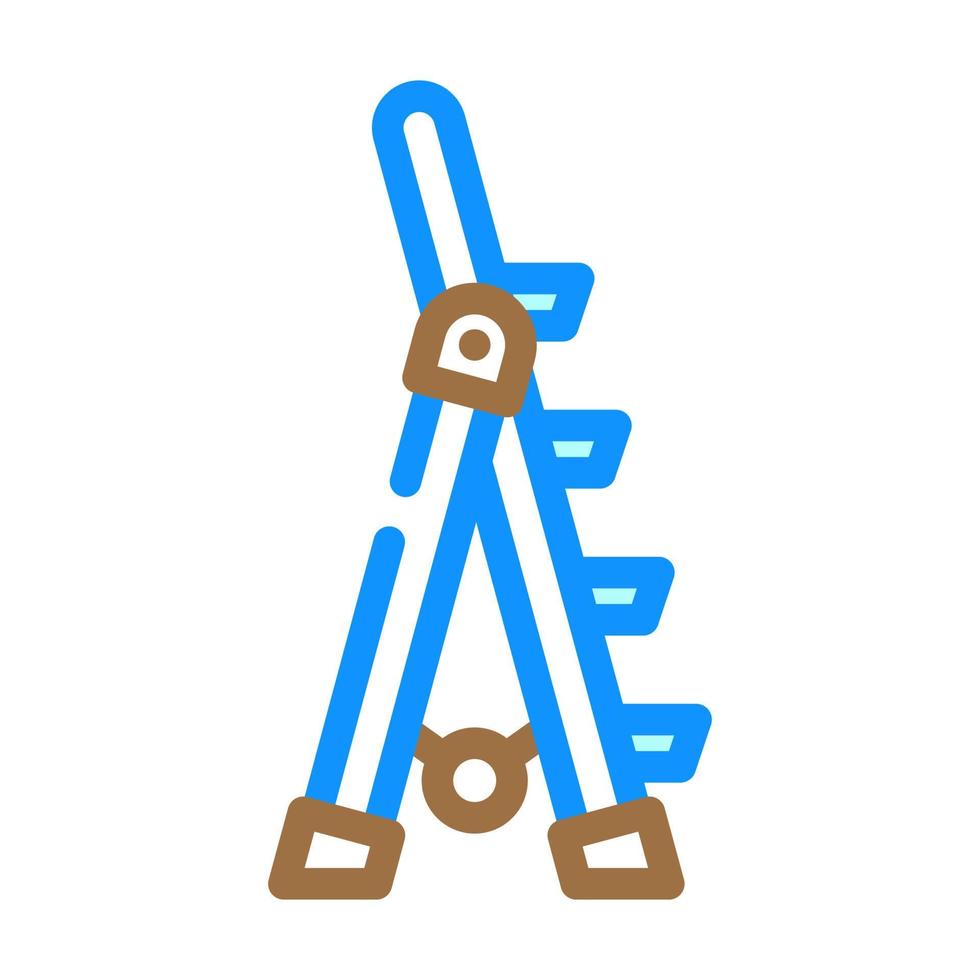 utility ladder garage tool color icon vector illustration
