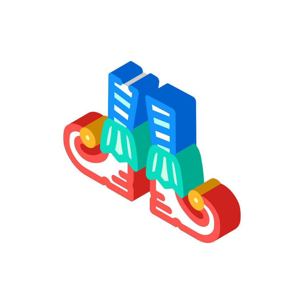 leg elf funny isometric icon vector illustration