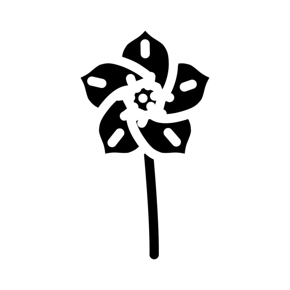hellebore flower spring glyph icon vector illustration