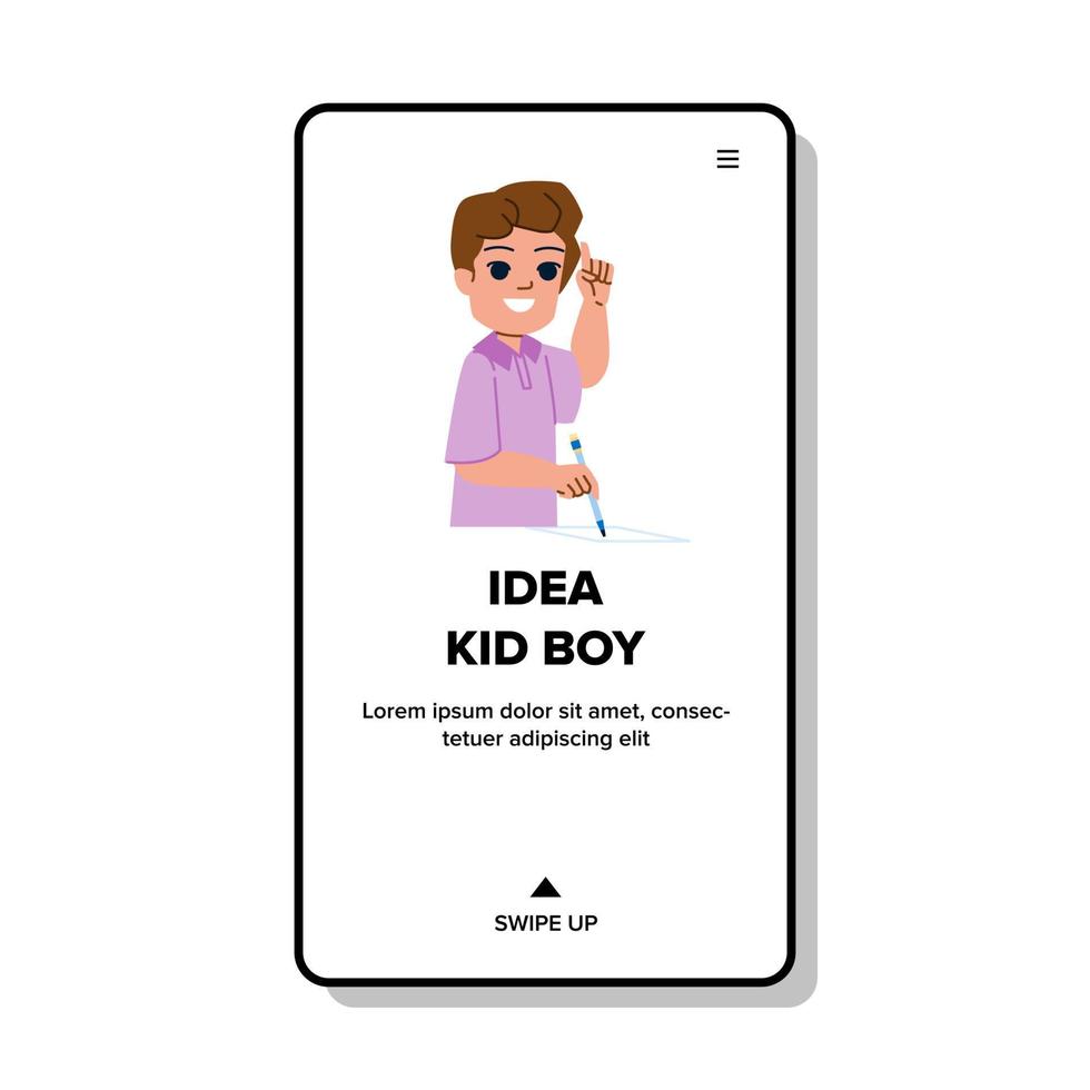 idea kid boy vector