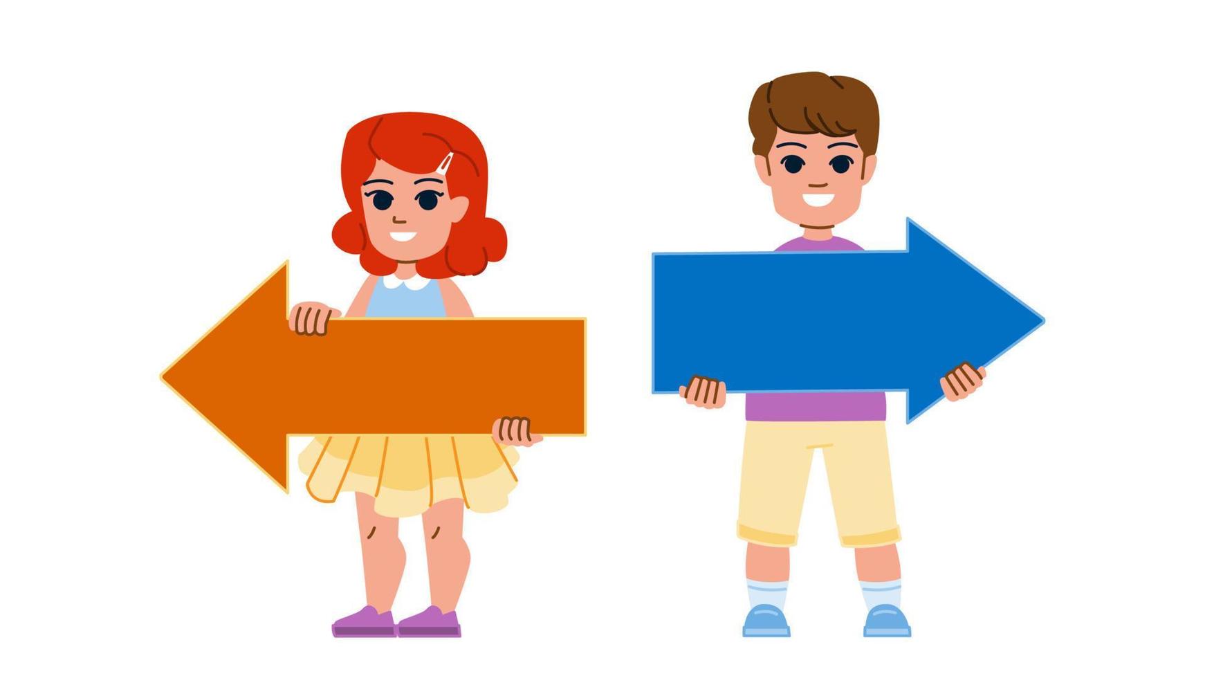 kid left right vector