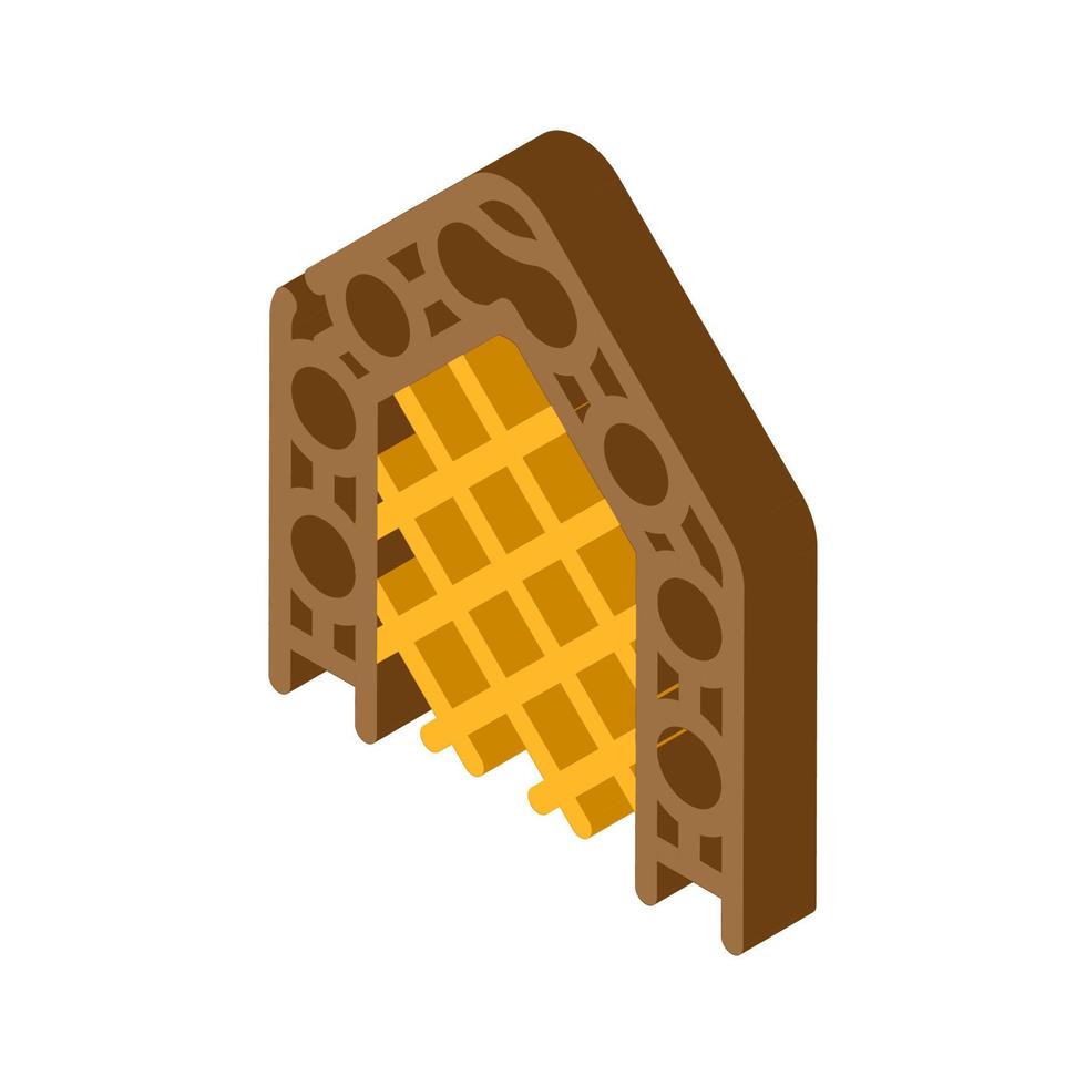 garden trellis tool isometric icon vector illustration