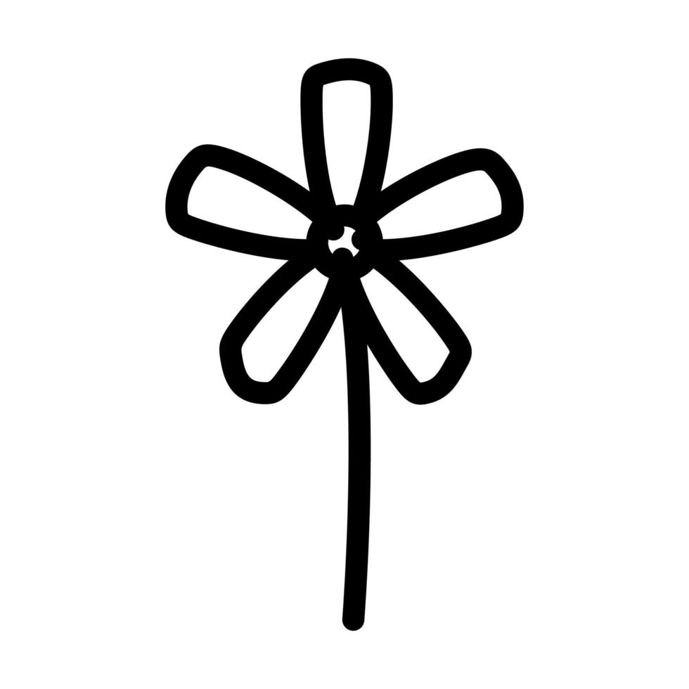 jasmine flower spring line icon vector illustration