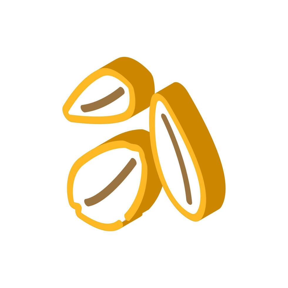 grain ripe wheat isometric icon vector illustration