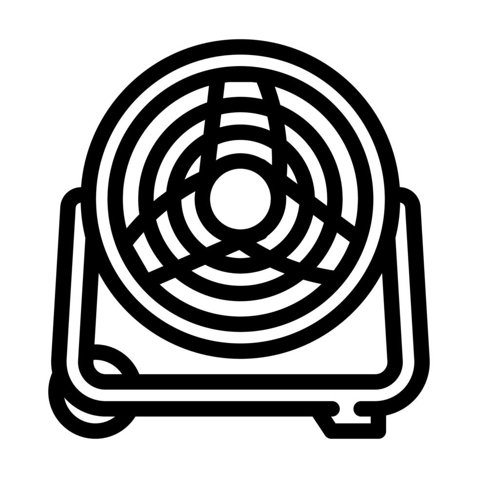 utilidad ventilador garaje herramienta línea icono vector ilustración