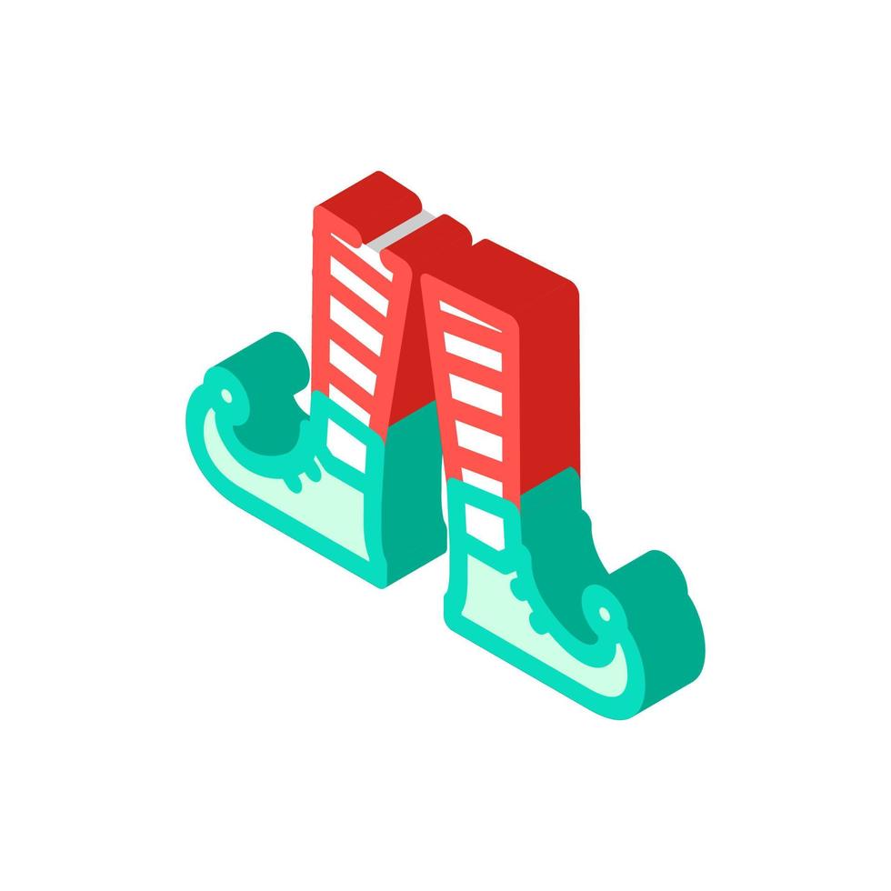 feet elf cute isometric icon vector illustration