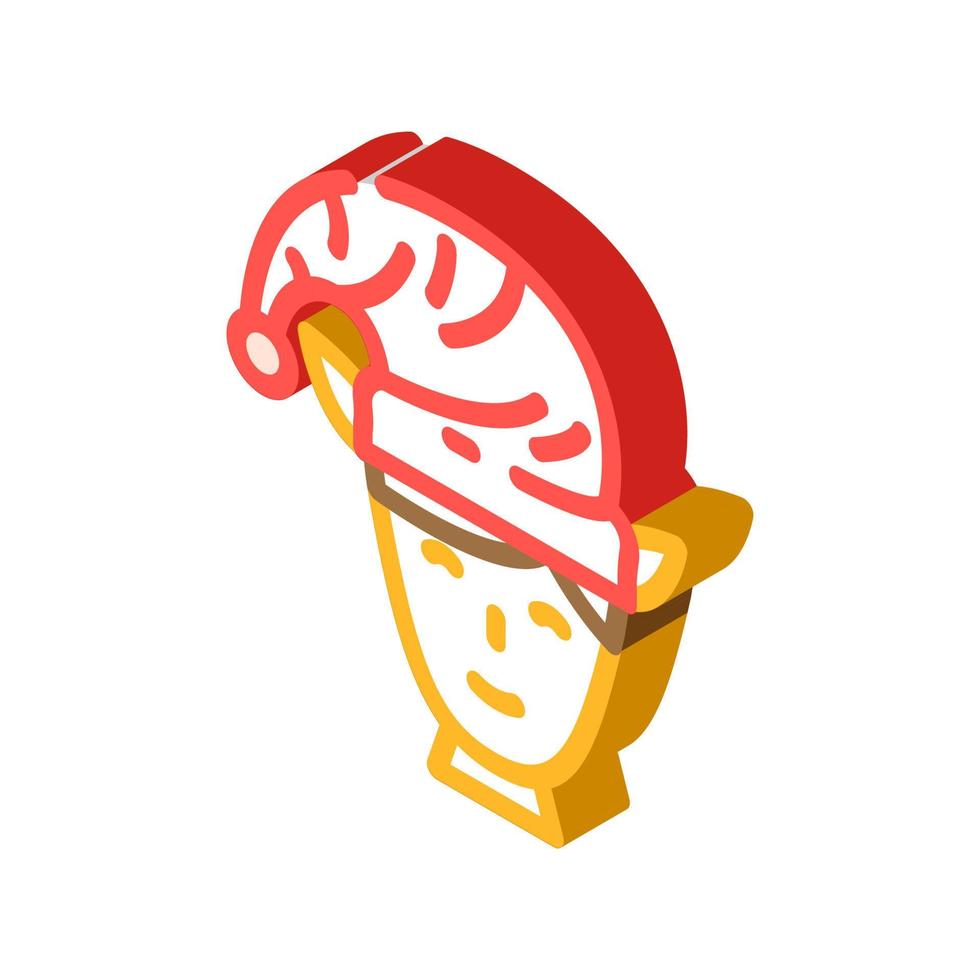 head elf little isometric icon vector illustration