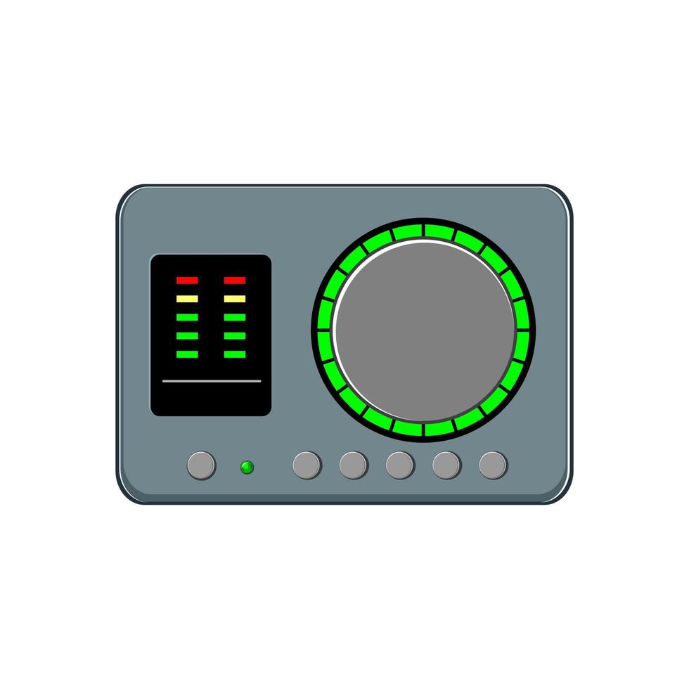 music audio interface cartoon vector illustration