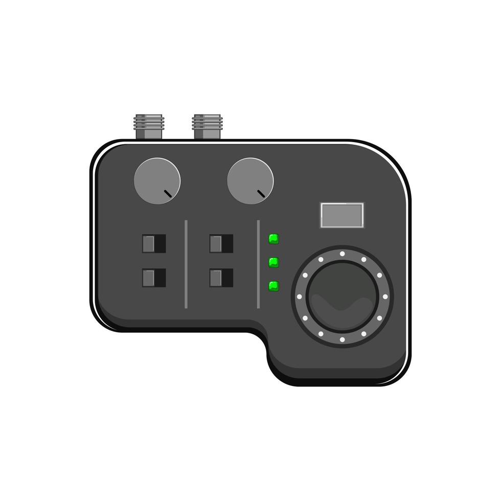 technology audio interface cartoon vector illustration