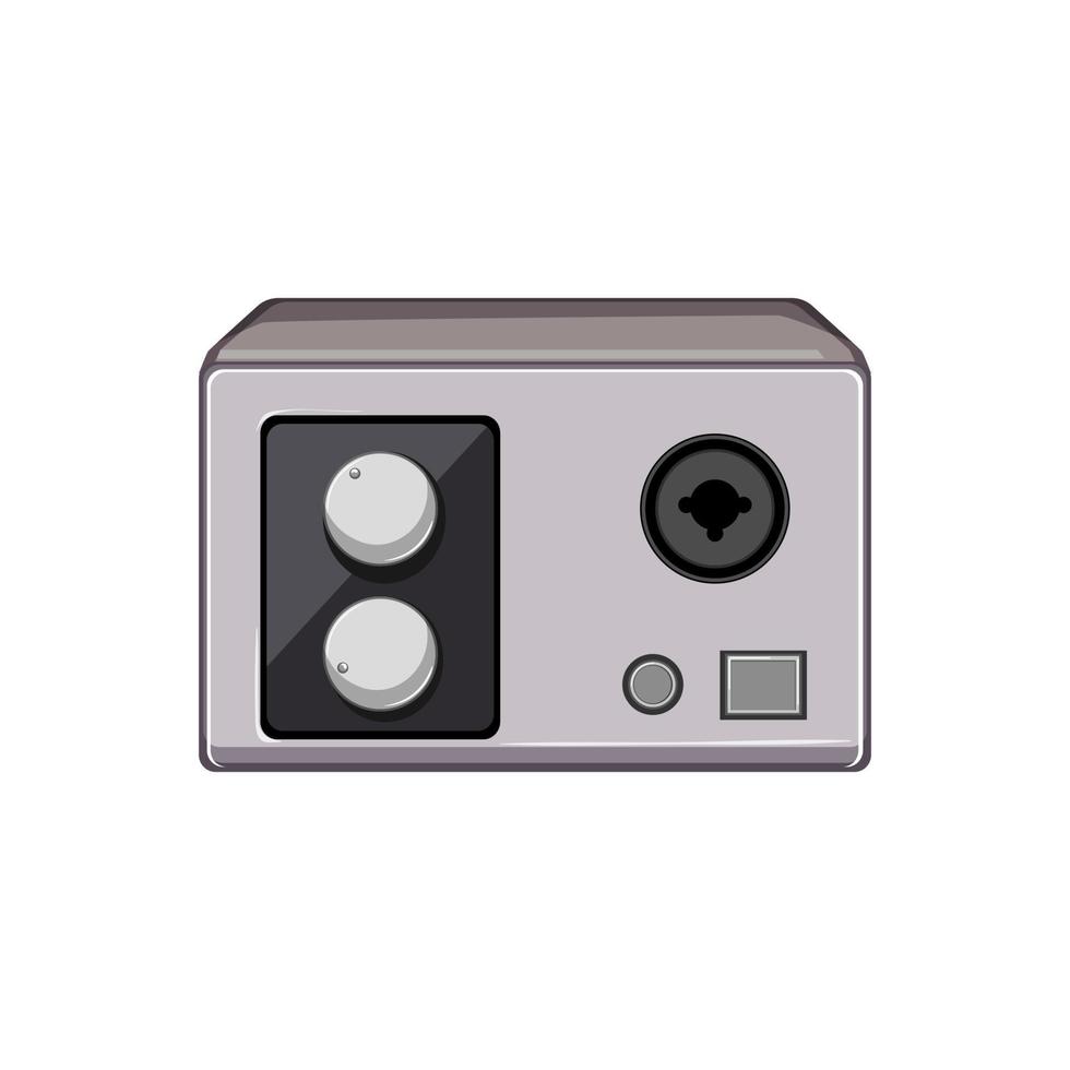 voice audio interface cartoon vector illustration