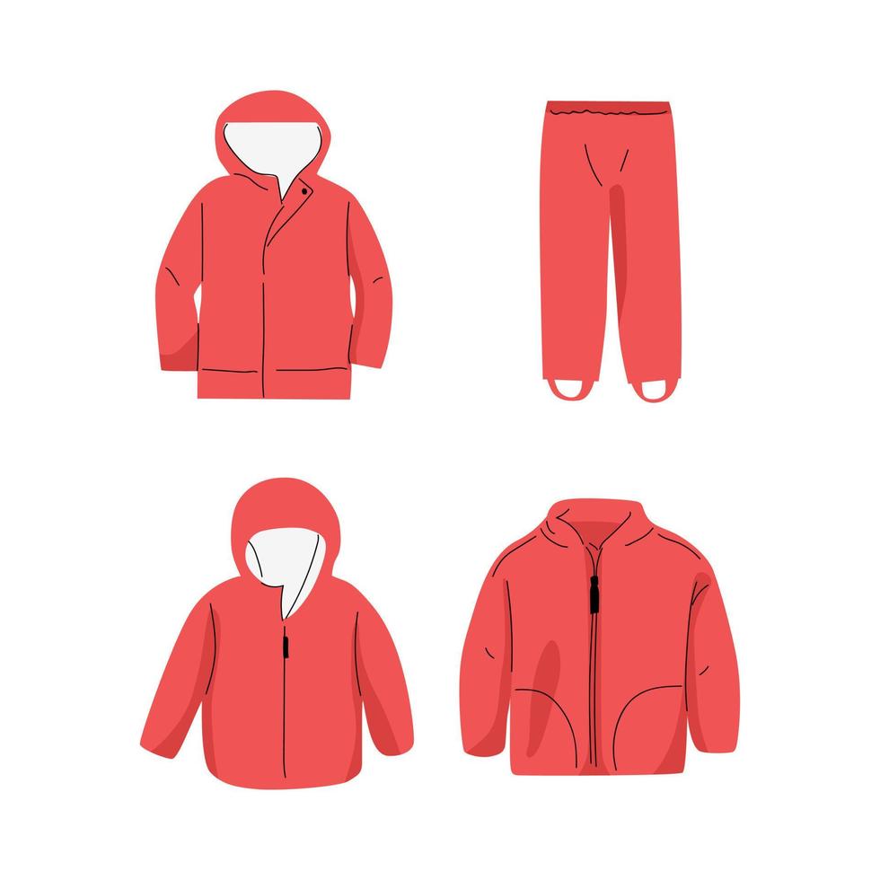 vector illustration of gear for winter minimalist design style
