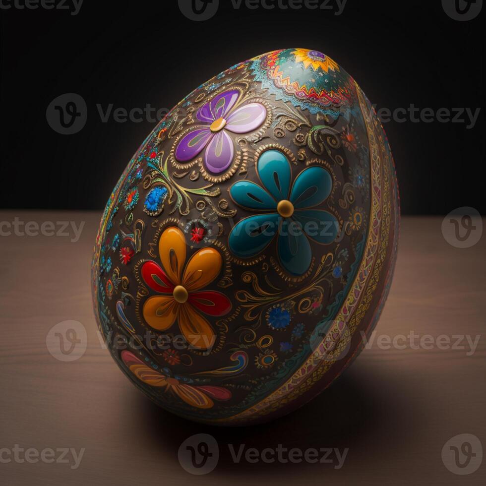 Decorative Colorful Easter eggs images for Easter day photo