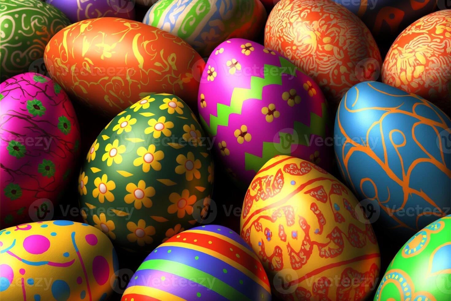 Decorative Colorful Easter eggs images for Easter day photo