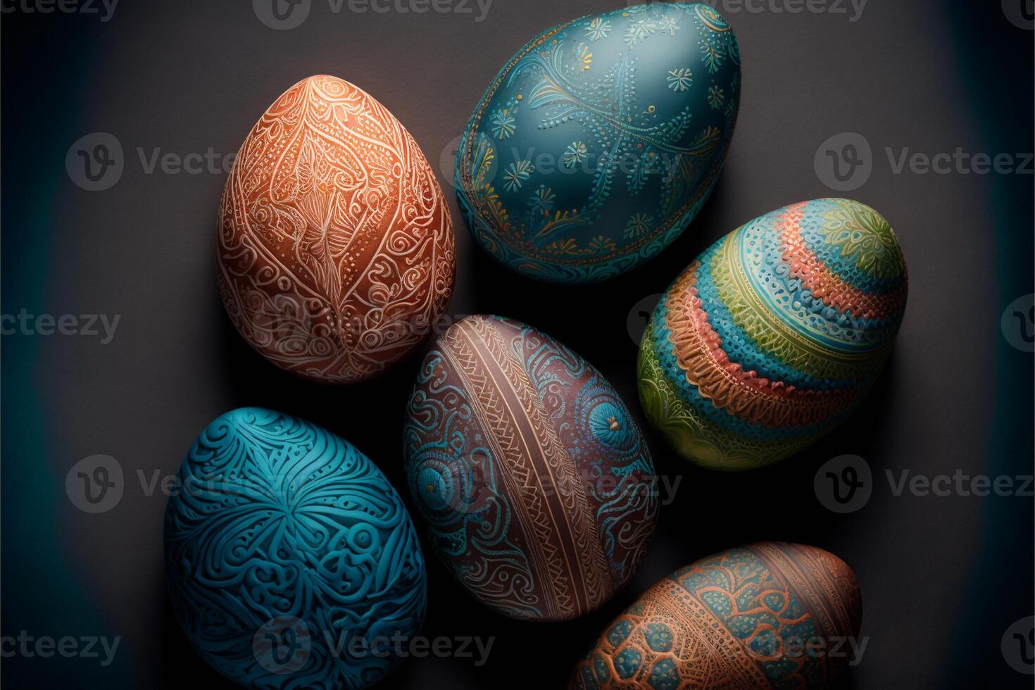 Decorative Colorful Easter eggs images for Easter day photo